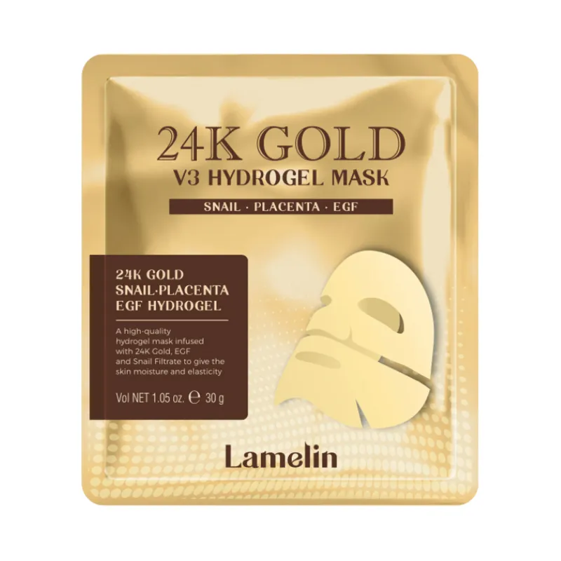 LAMELIN Hydrożelowa Maska 24K Złoto V3
